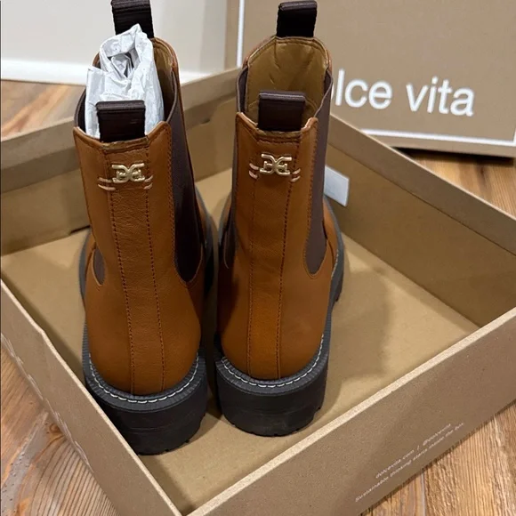 Dolce Vita Tan Leather Boots/Booties - Picture 3 of 5